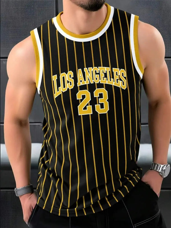 Stylish Sleeveless Basketball Tank