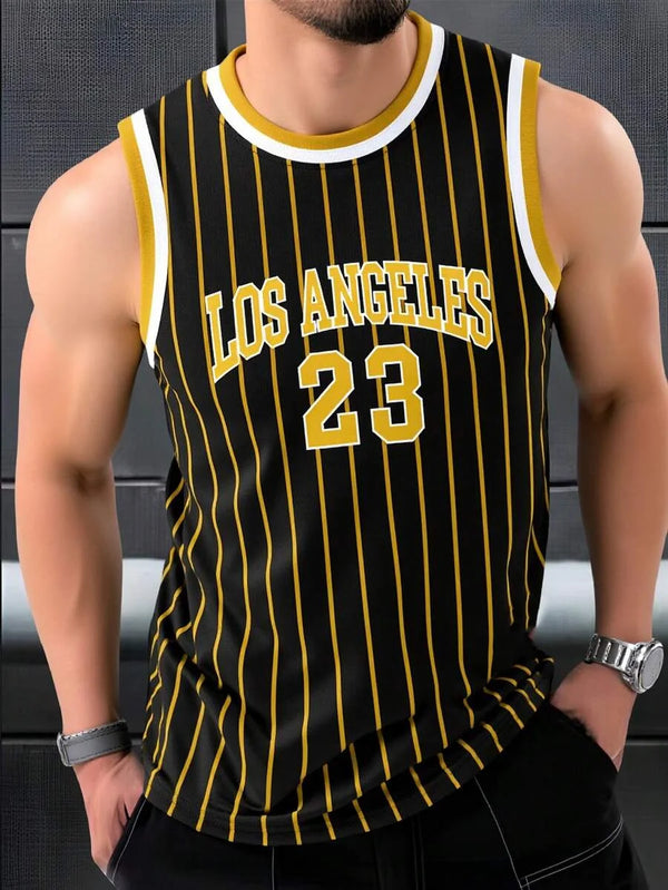 Stylish Sleeveless Basketball Tank